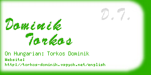 dominik torkos business card